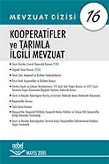 Kooperatifler ve Tarımla İlgili Mevzuat