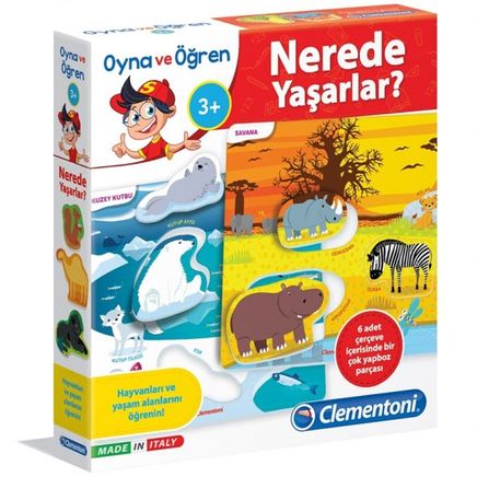 Oyna ve Öğren Nerede Yaşarlar? (Kod:64432)