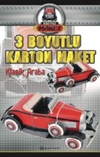 3 Boyutlu Karton Maket - Klasik Araba