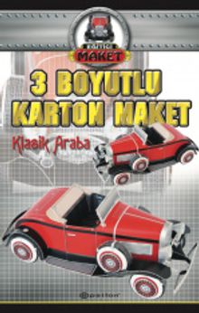 3 Boyutlu Karton Maket - Klasik Araba