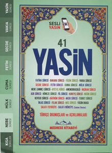 Fihristli 41 Yasin Türkçe Okunuşu ve Meali, Sesli (Çanta Boy)