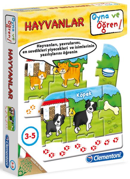 Clementoni Oyna - Öğren Hayvanlar (3-5 Yaş) (64240)