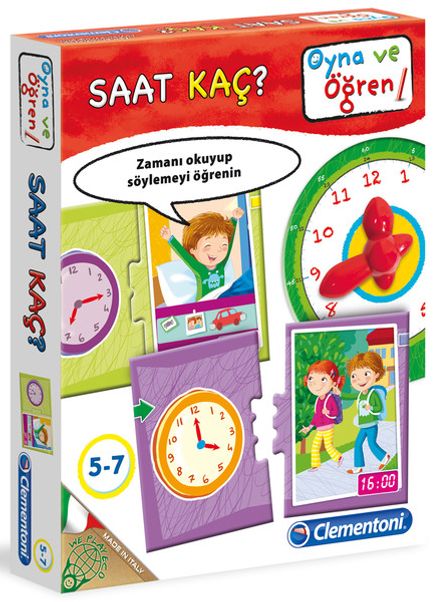 Clementoni Oyna ve Öğren Saat Kaç? (5-7 Yaş) (64242)