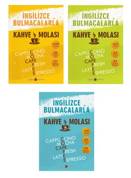İngilizce Bulmacalarla Kahve Molası Set (3 Kitap)