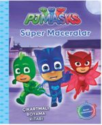 Pj Maskeliler Süper Maceralar Çıkartmalı Boyama Kitabı