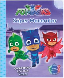 Pj Maskeliler Süper Maceralar Çıkartmalı Boyama Kitabı