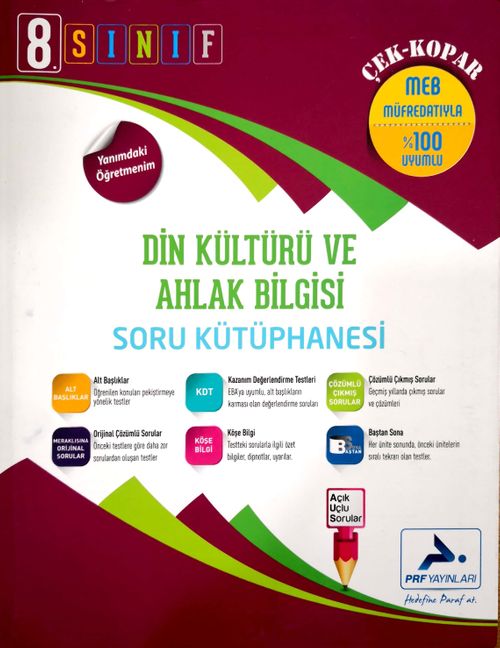 8. Sınıf Din Kültürü ve Ahlak Bilgisi Soru Kütüphanesi