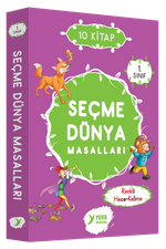 Seçme Dünya Masalları Renkli Heceli (10 Kitap) (1. Sınıf)