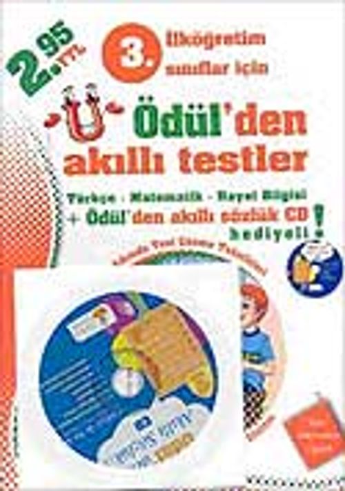 İlköğretim 3. Sınıf Ödül'den Akıllı Testler & Cd Hediyeli