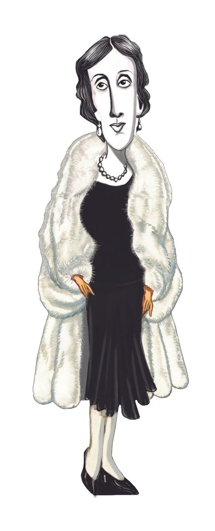 Virginia Woolf - Karikatür Ayraç