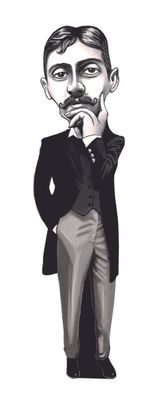 Marcel Proust - Karikatür Ayraç