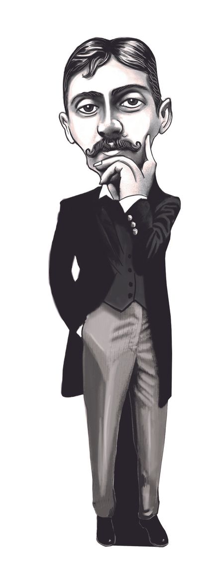 Marcel Proust - Karikatür Ayraç