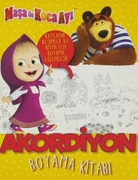 Maşa ile Koca Ayı Akordiyon Boyama Kitabı
