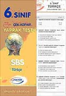 6. Sınıf Türkçe Yaprak Test