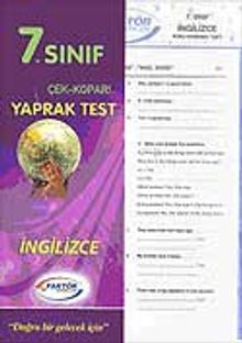 7. Sınıf İngilizce Yaprak Test