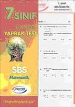 7. Sınıf Matematik Yaprak Test
