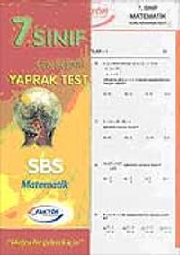 7. Sınıf Matematik Yaprak Test