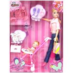 Oyuncak Bebek ve Bebeği Aksesuarlı Pusetli 28 Cm (38160)