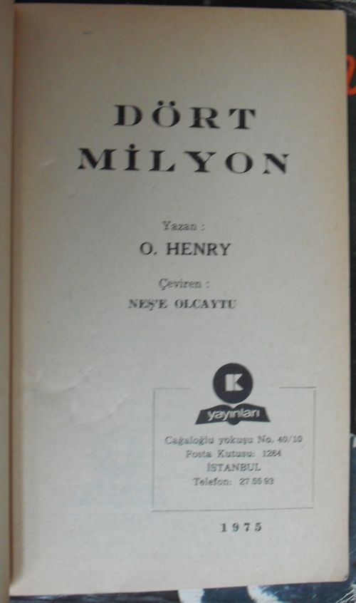 Dört Milyon (Kod:6-A-13)