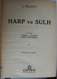 Harp ve Sulh (Kod:6-A-24)