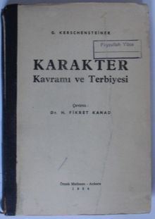 Karakter Kavramı ve Terbiyesi (Kod:6-A-30)