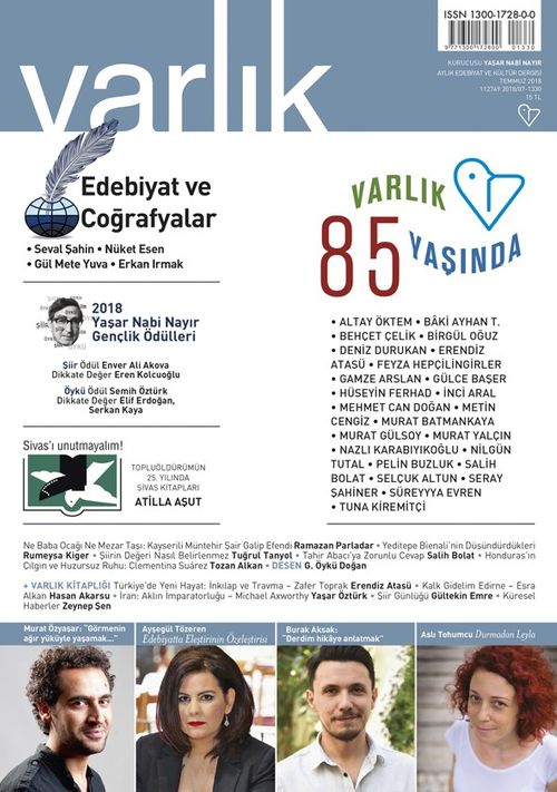 Varlık Aylık Edebiyat ve Kültür Dergisi Temmuz 2018