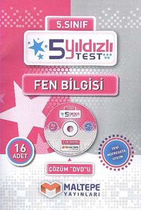 5. Sınıf Fen Bilgisi  5 Yıldızlı Test  (Çözüm Dvd'li) (16 Test)