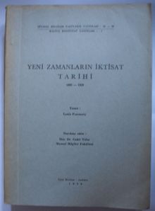 Yeni Zamanların İktisat Tarihi / 1890-1939 (Kod: 6-B-34)