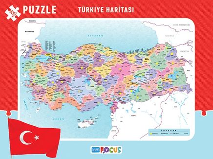 Puzzle / Türkiye Haritası / BF090 (72 Parça)