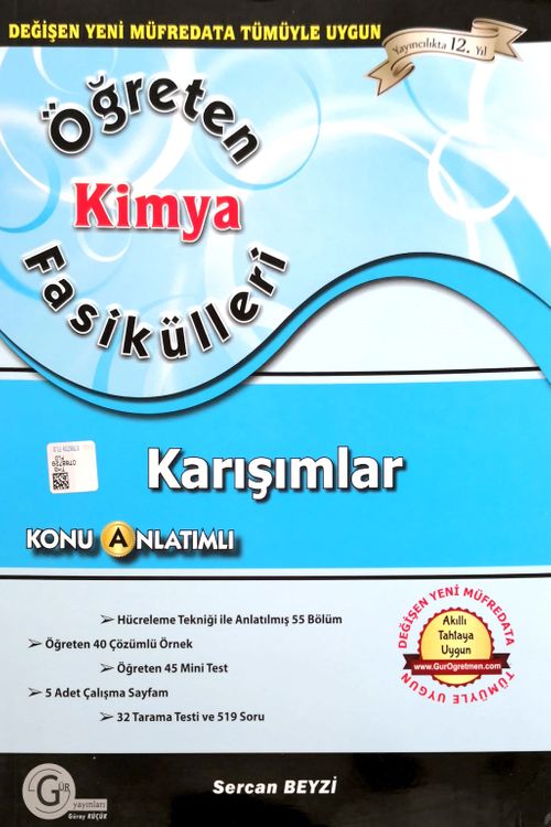 Öğreten Kimya Fasikülleri Karışımlar Konu Anlatımlı 