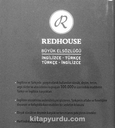 İngilizce-Türkçe/Türkçe-İngilizce Redhouse Büyük Elsözlüğü