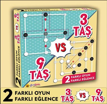 3 Taş & 9 Taş / 2 Oyun Birarada (3+ yaş)