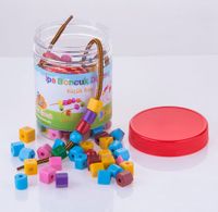 Okul Öncesi Eğitici Oyun İpe Boncuk Dizme  (120 parça-Küçük Boy)