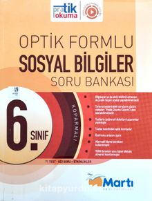 6. Sınıf Sosyal Bilimler Soru Bankası Optik Formlu
