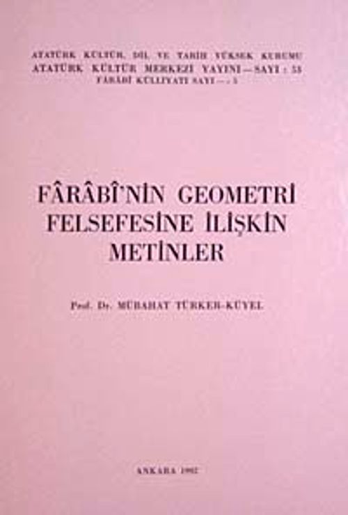 Farabi'nin Geometri Felsefesine İlişkin Metinler