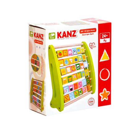 Ahşap Abc 123 Eğitici Abaküs (30394)