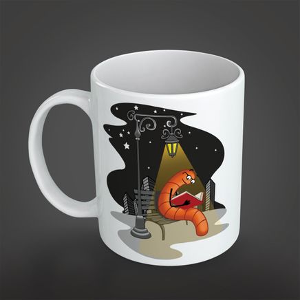 Kitapkurdu Porselen Kupa - Bank