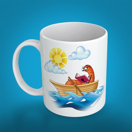 Kitapkurdu Porselen Kupa - Kayık