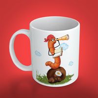 Kitapkurdu Porselen Kupa - Ufuk