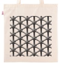 Askılı Bez Çanta - Optik İllüzyon - Demir Örgü