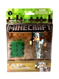 Minecraft - Figür ve Aksesuar Paket Alex Iniron Armor (16475)