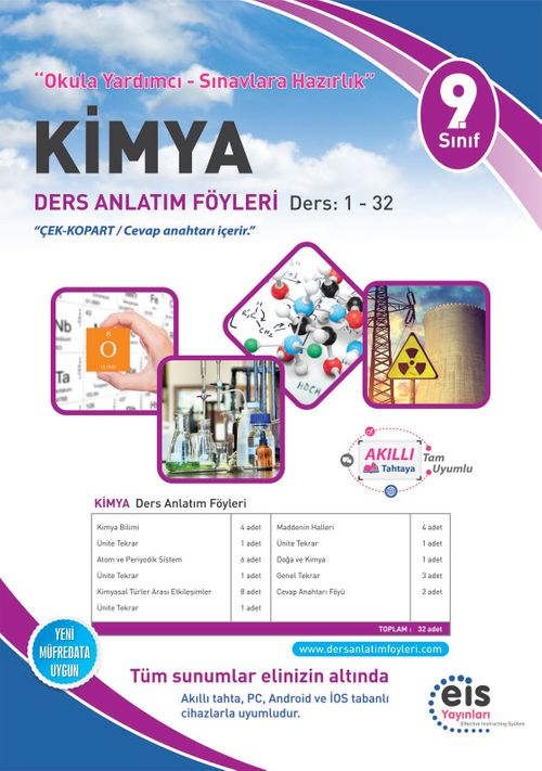 9. Sınıf Kimya Ders Anlatım Föyleri Ders:1-32