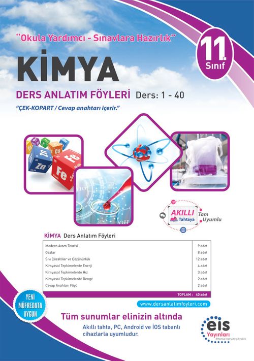 11. Sınıf Kimya Ders Anlatım Föyleri Ders:1-40