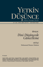Yetkin Düşünce Temmuz-Ağustos-Eylül Sayı:3 2018
