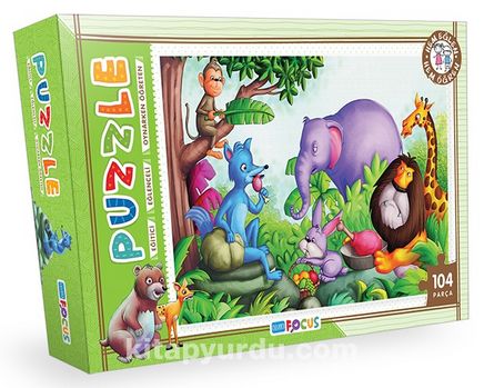 Puzzle Orman Hayvanları (BF080) (104 Parça)