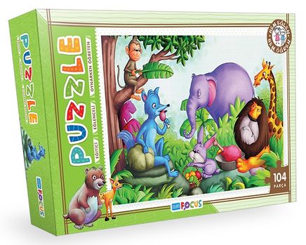 Puzzle Orman Hayvanları (BF080) (104 Parça)