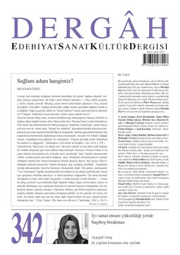 Dergah Edebiyat Sanat Kültür Dergisi Sayı:342 Ağustos 2018