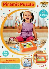 Disney Baby Mickey Mouse Eğitici Piramit Puzzle Hafıza Oyunu