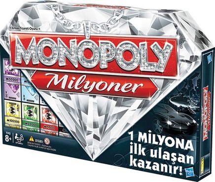 Monopoly Milyoner Eğlenceli Aile Kutu Oyunu (98838)