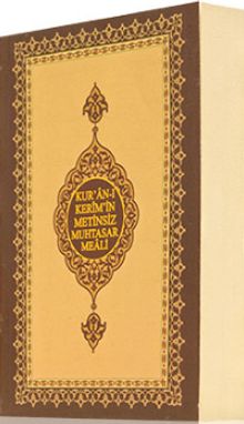 Kur'an-ı Kerim'in Metinsiz Muhtasar Meali (Çanta Boy)